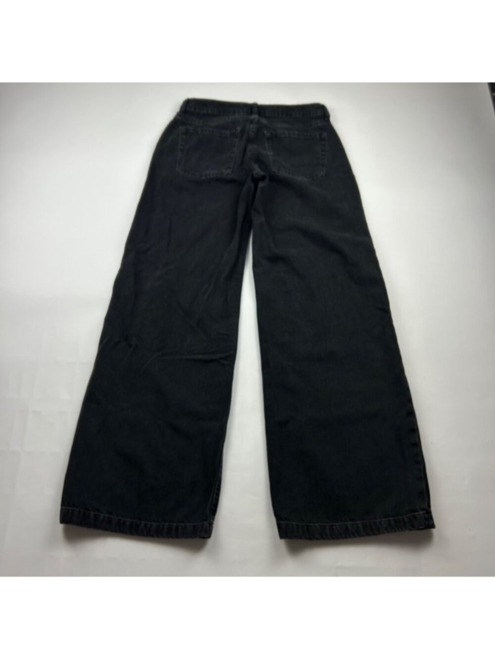 Aeropostale Black Denim Low Rise Wide Leg Jeans 4R - Picture 5 of 6